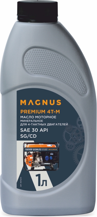 Масло четырехтактное минеральное MAGNUS OIL PREMIUM 4T-M, 1л в Тамбове